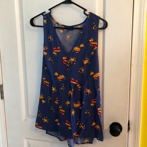 Modcloth xl llama piñata blouse